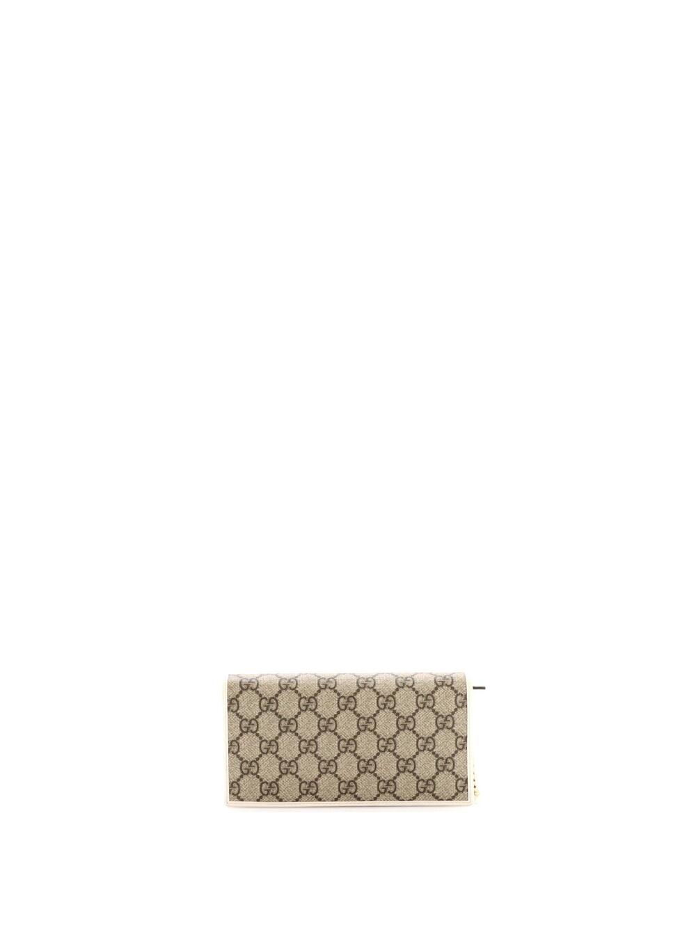 Gucci Horsebit Chain Wallet Gg Coated #324808G94B - Picture 3 of 7